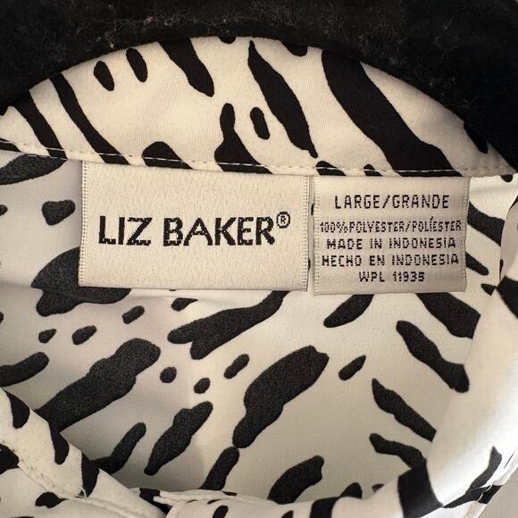 Liz Baker Vintage Zebra Jacket Size Large - Picture 3 of 5